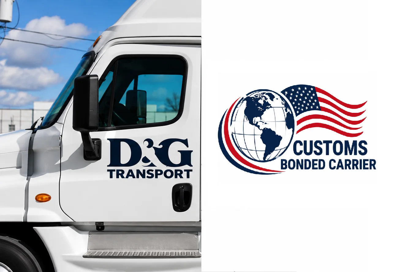 D&G Transport customs bonded carrier graphic